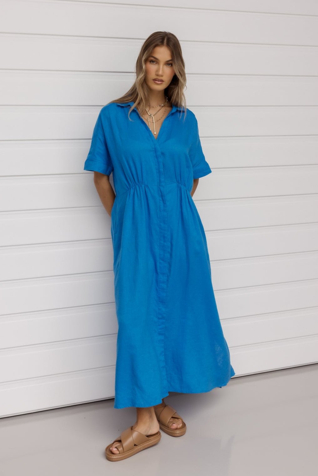 MAKILA Dress Blue