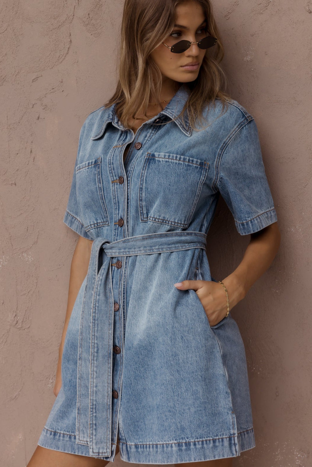 MILANO Dress Blue Denim