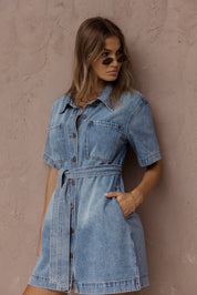 MILANO Dress Blue Denim