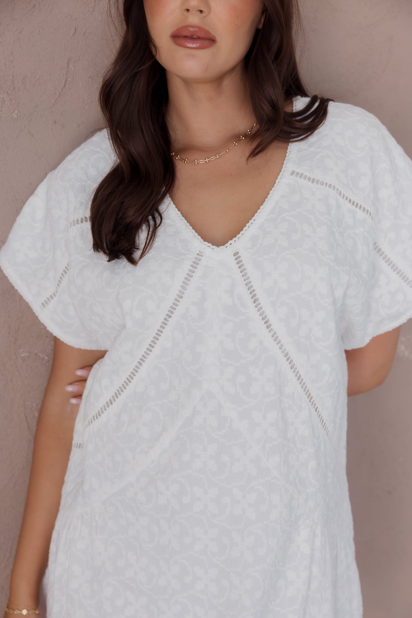 ISAAC Dress White