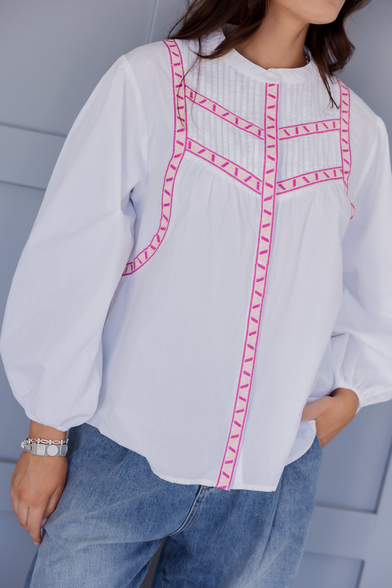 SILAS Blouse White