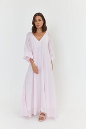 MADERO Dress Pink Stripe