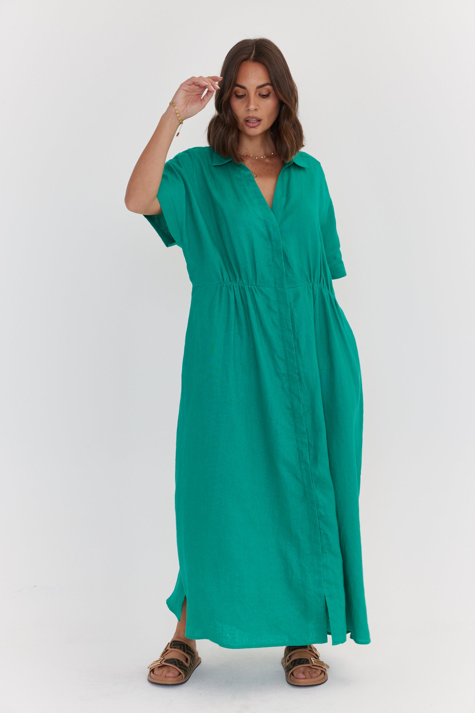 MAKILA Dress Emerald