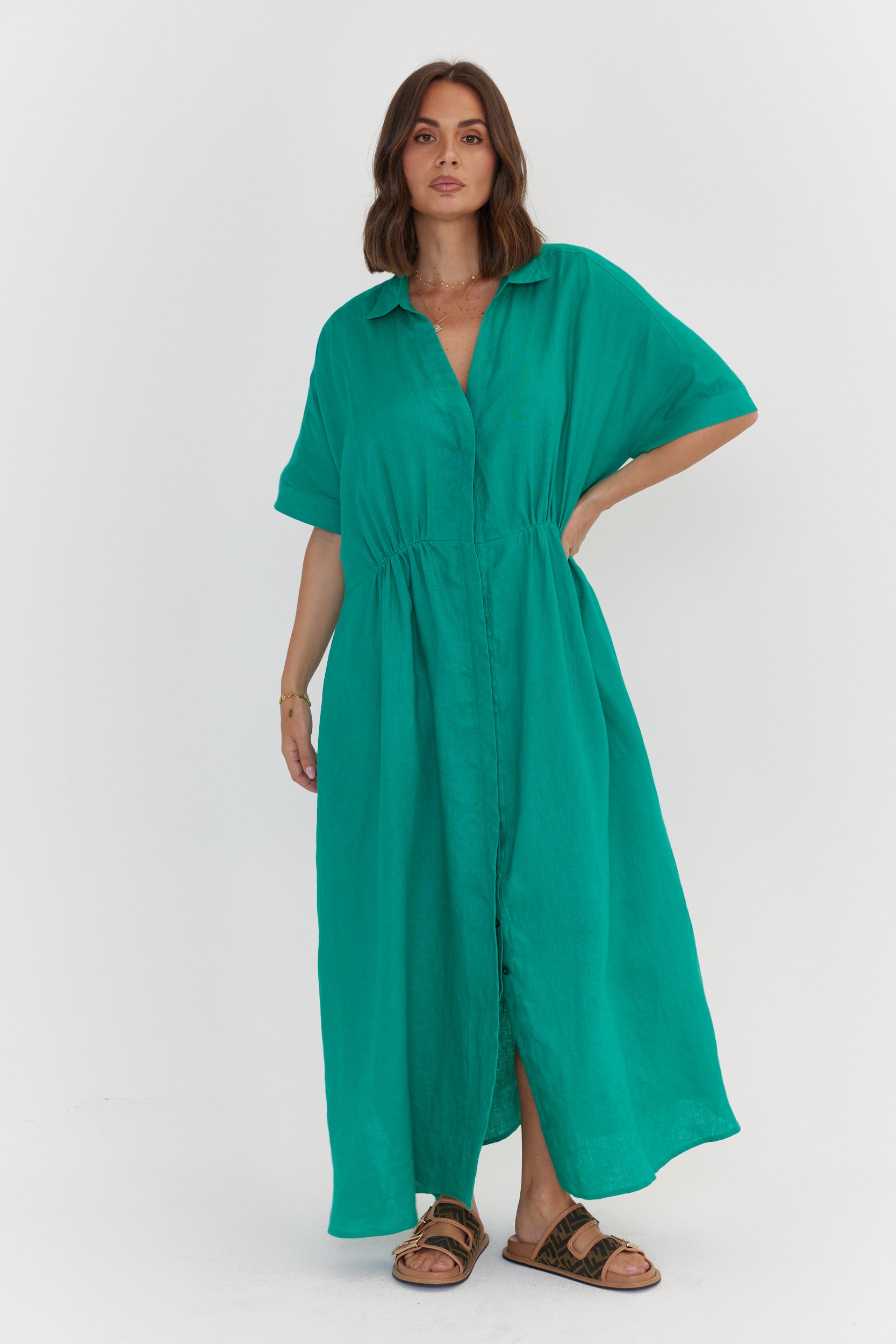 MAKILA Dress Emerald