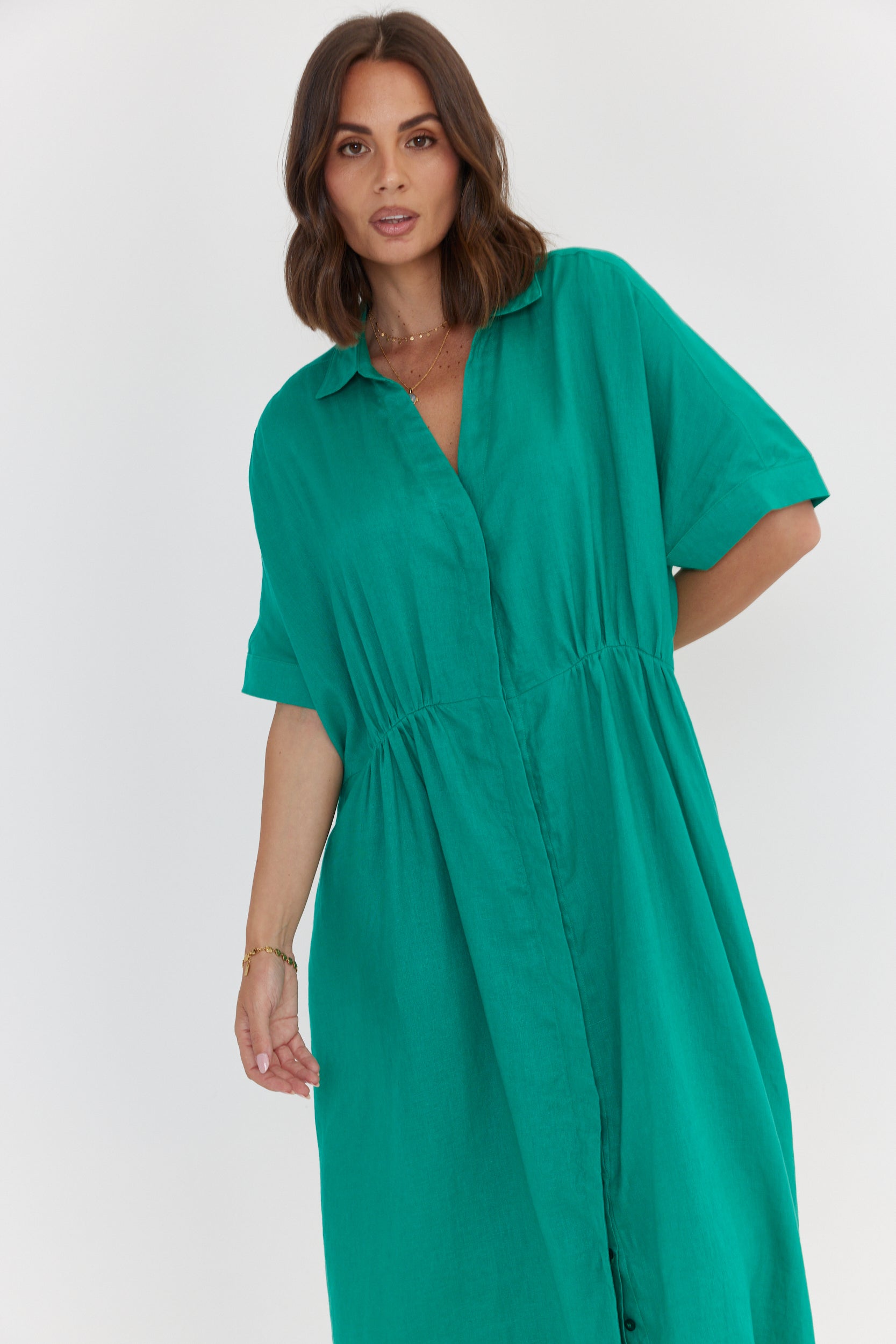 MAKILA Dress Emerald