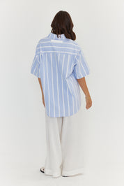 ROGUE Shirt Blue Chambray Stripe
