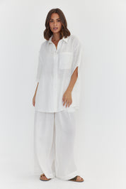 ROGUE Top Linen White