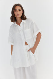 ROGUE Top Linen White