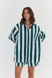 PLUTO Shirt Green Stripe