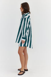 PLUTO Shirt Green Stripe
