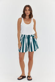 RAZ Shorts Green Stripe