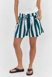 RAZ Shorts Green Stripe