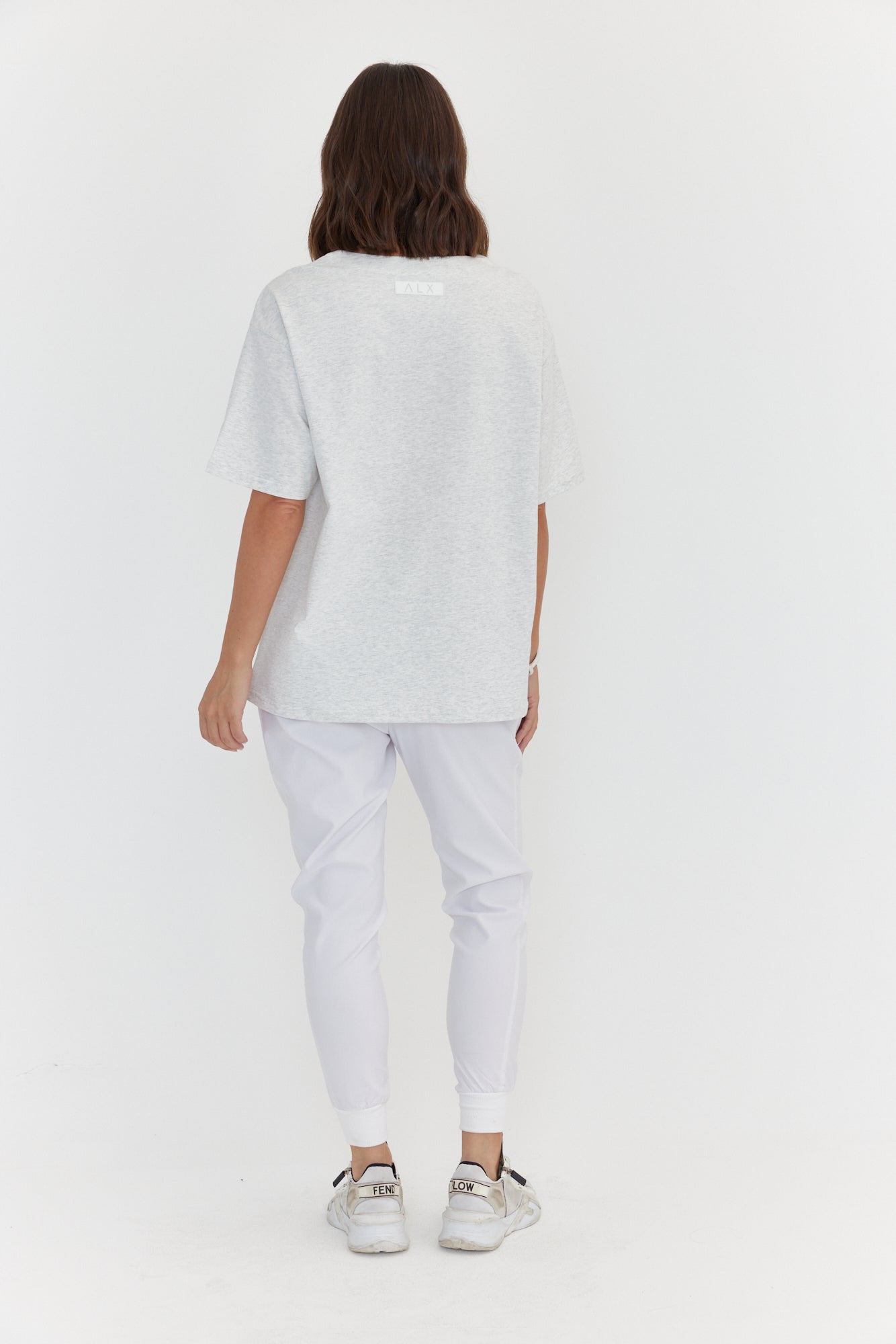 NIX V-Neck T-Shirt Grey Marle