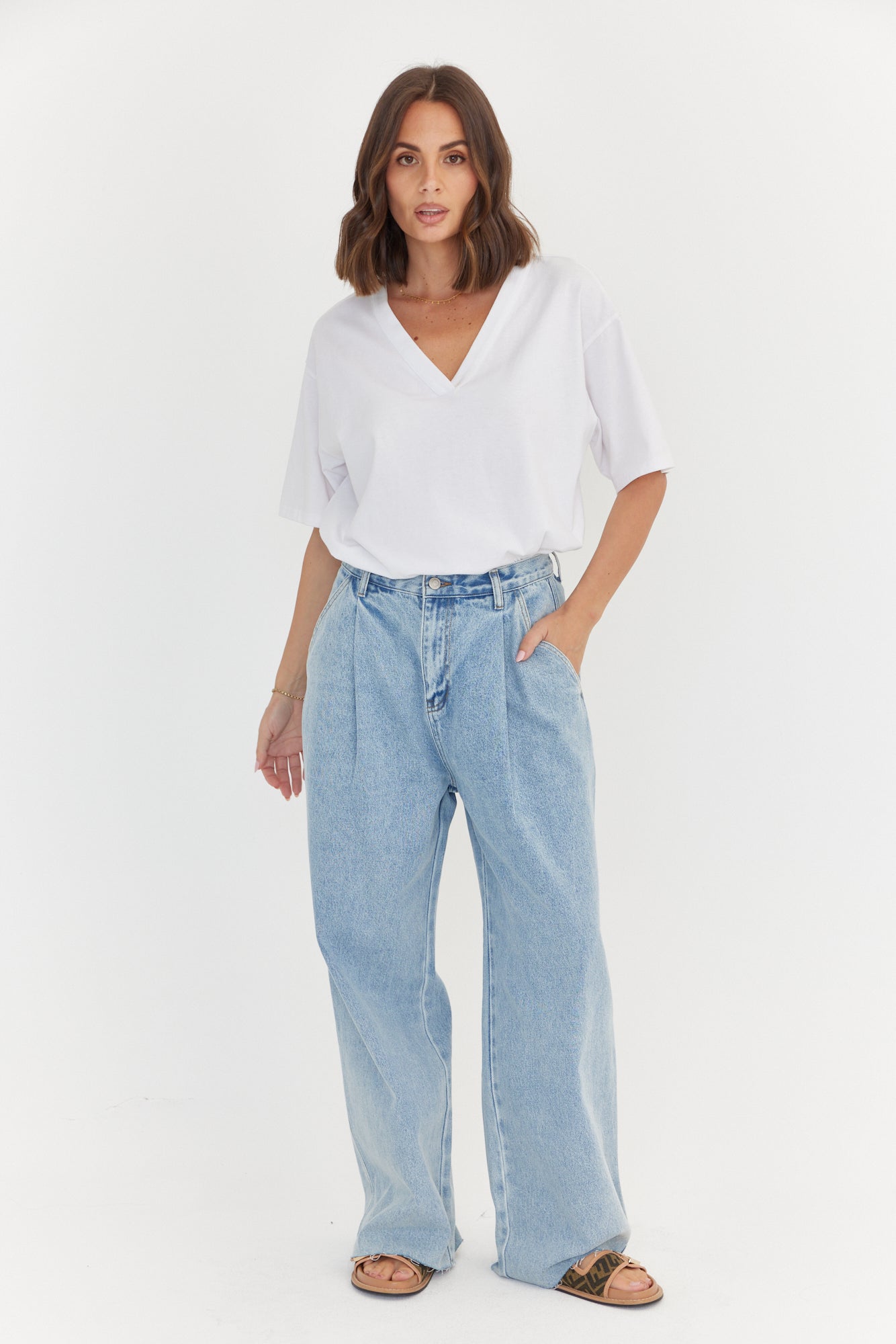 ALESSIA Jeans Light Blue Wash Denim