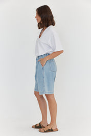 HARVEY Shorts Light Blue Wash Denim