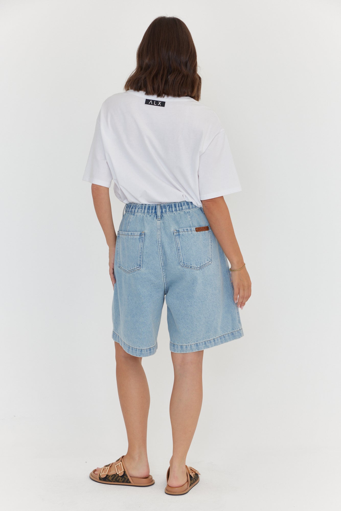 HARVEY Shorts Light Blue Wash Denim