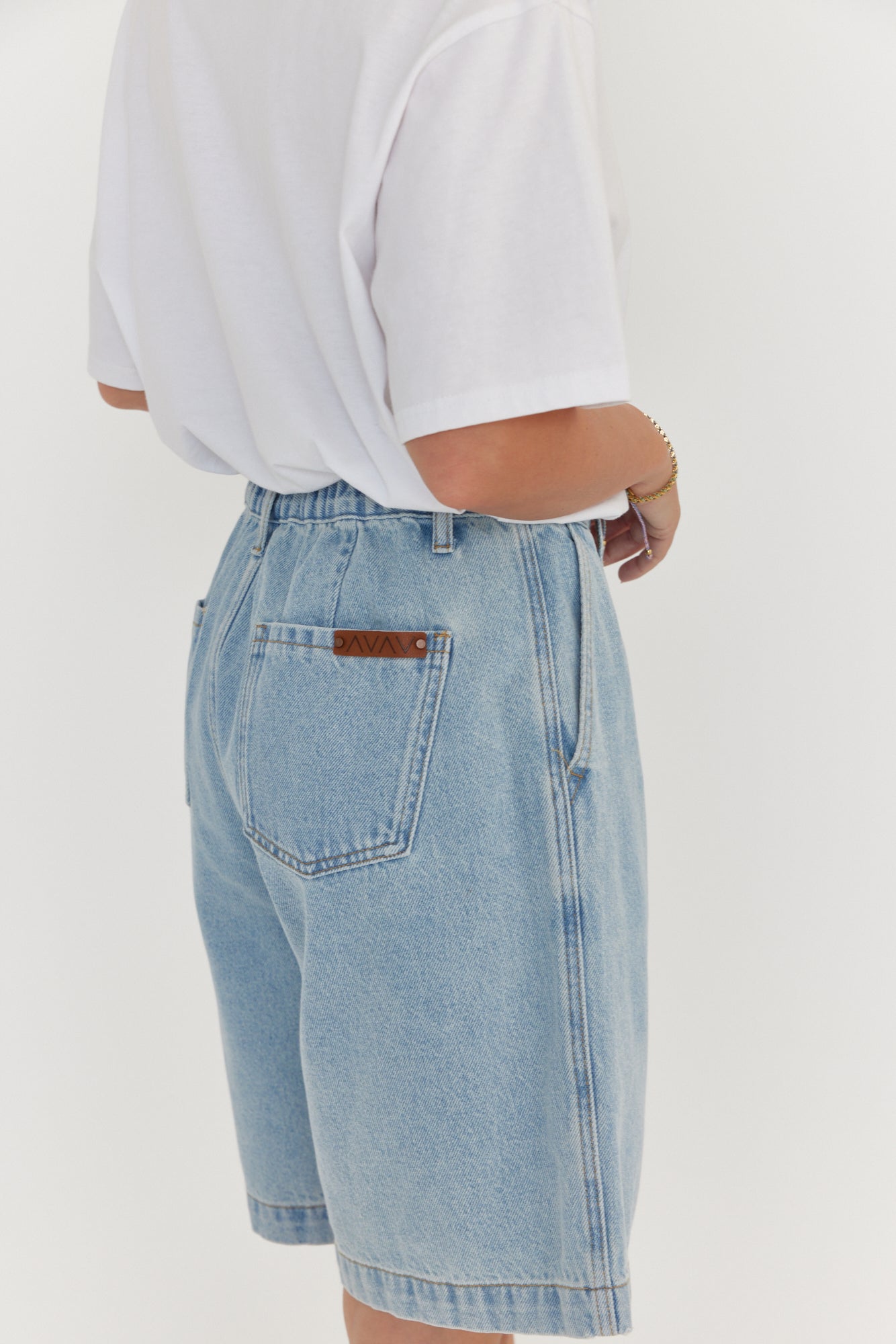 HARVEY Shorts Light Blue Wash Denim