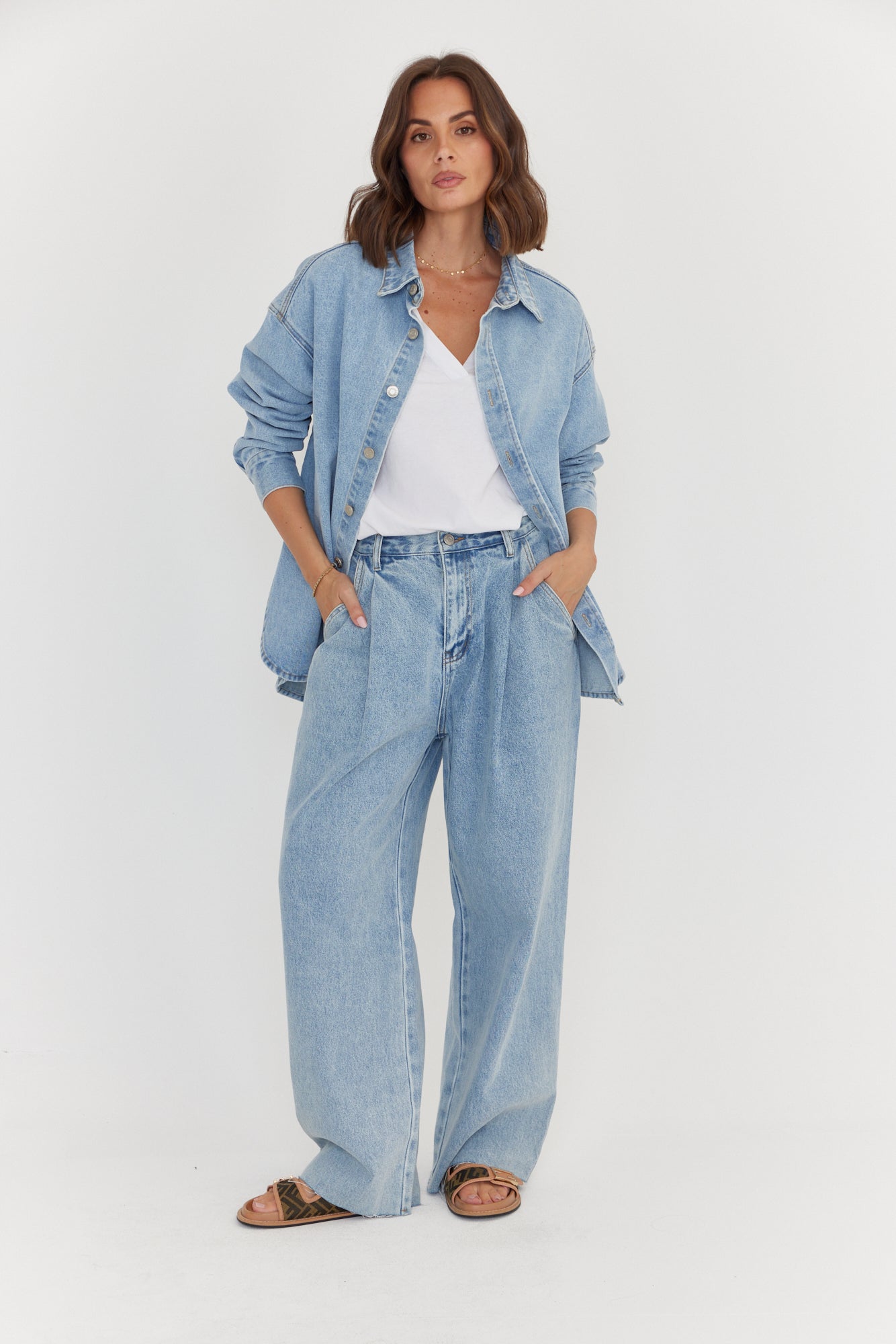 ALESSIA Jeans Light Blue Wash Denim