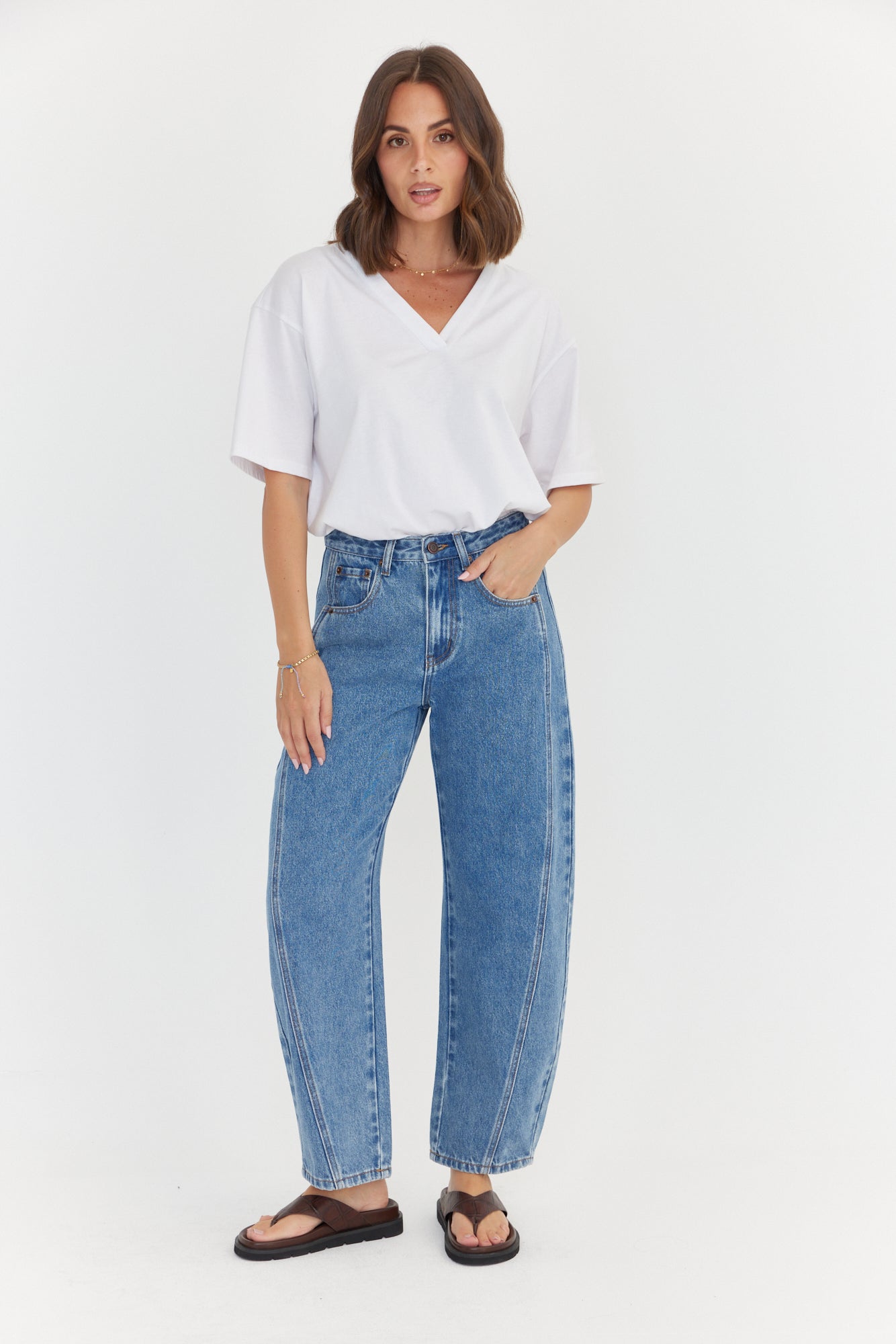 SALTY Jeans Blue Wash Denim