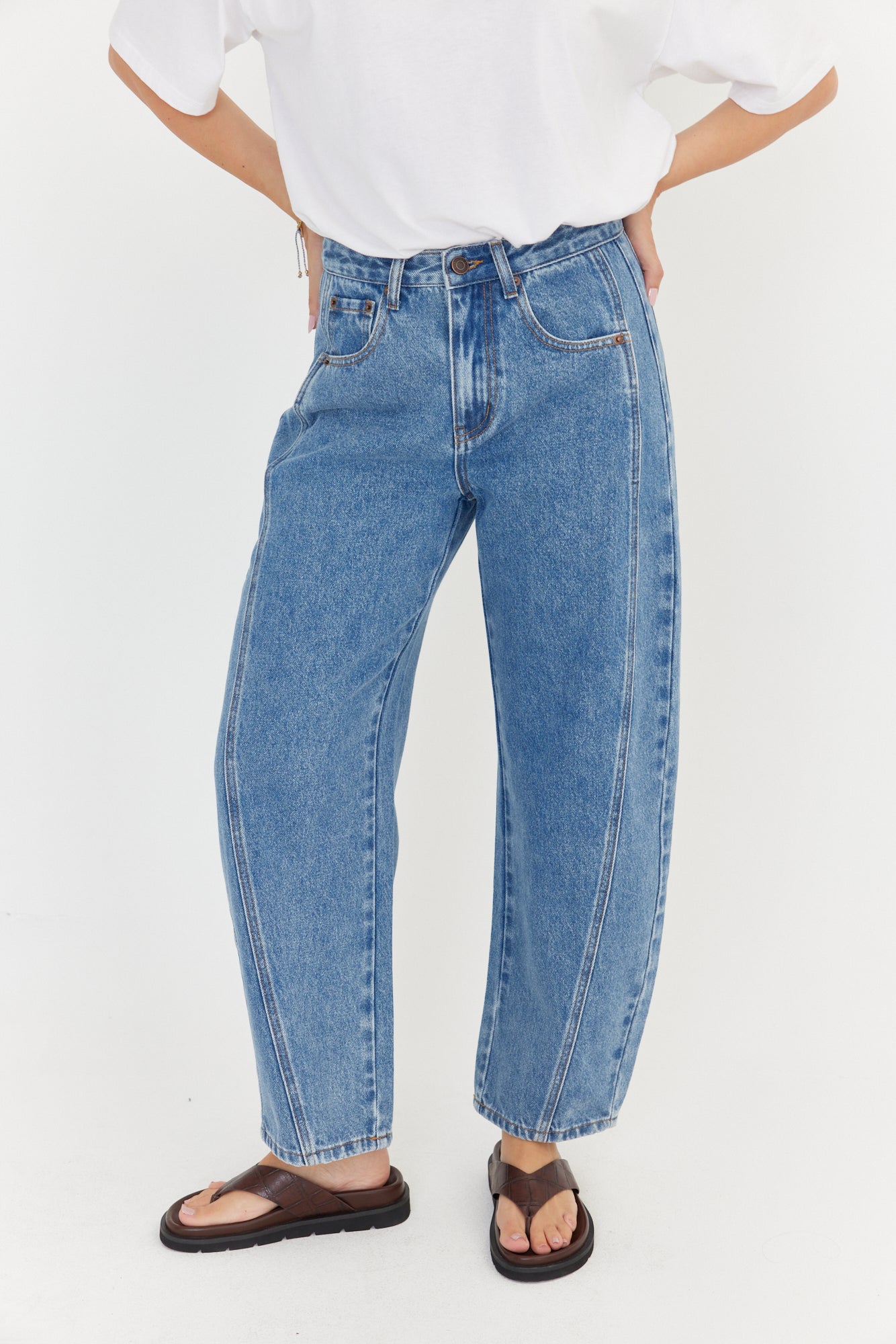 SALTY Jeans Blue Wash Denim
