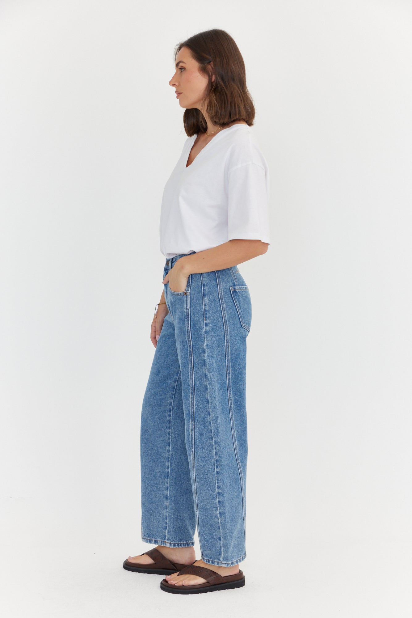 SALTY Jeans Blue Wash Denim