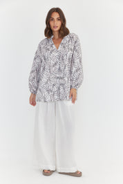 CAITS Blouse Coco Leaf Print