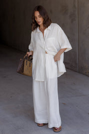 ROGUE Top Linen White