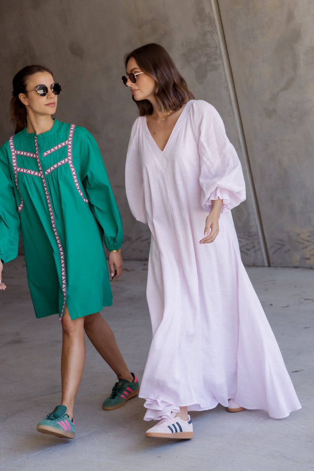 MADERO Dress Pink Stripe