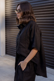 ROGUE Shirt Linen Black