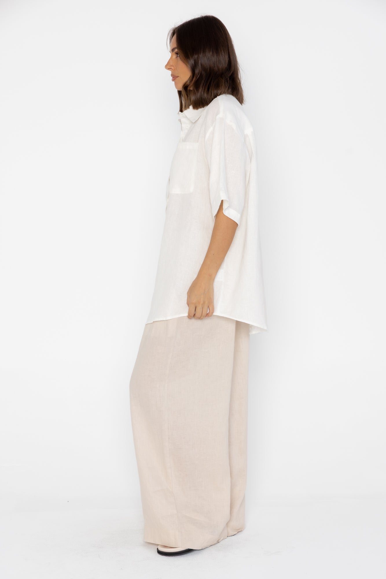 ROGUE Top Linen White