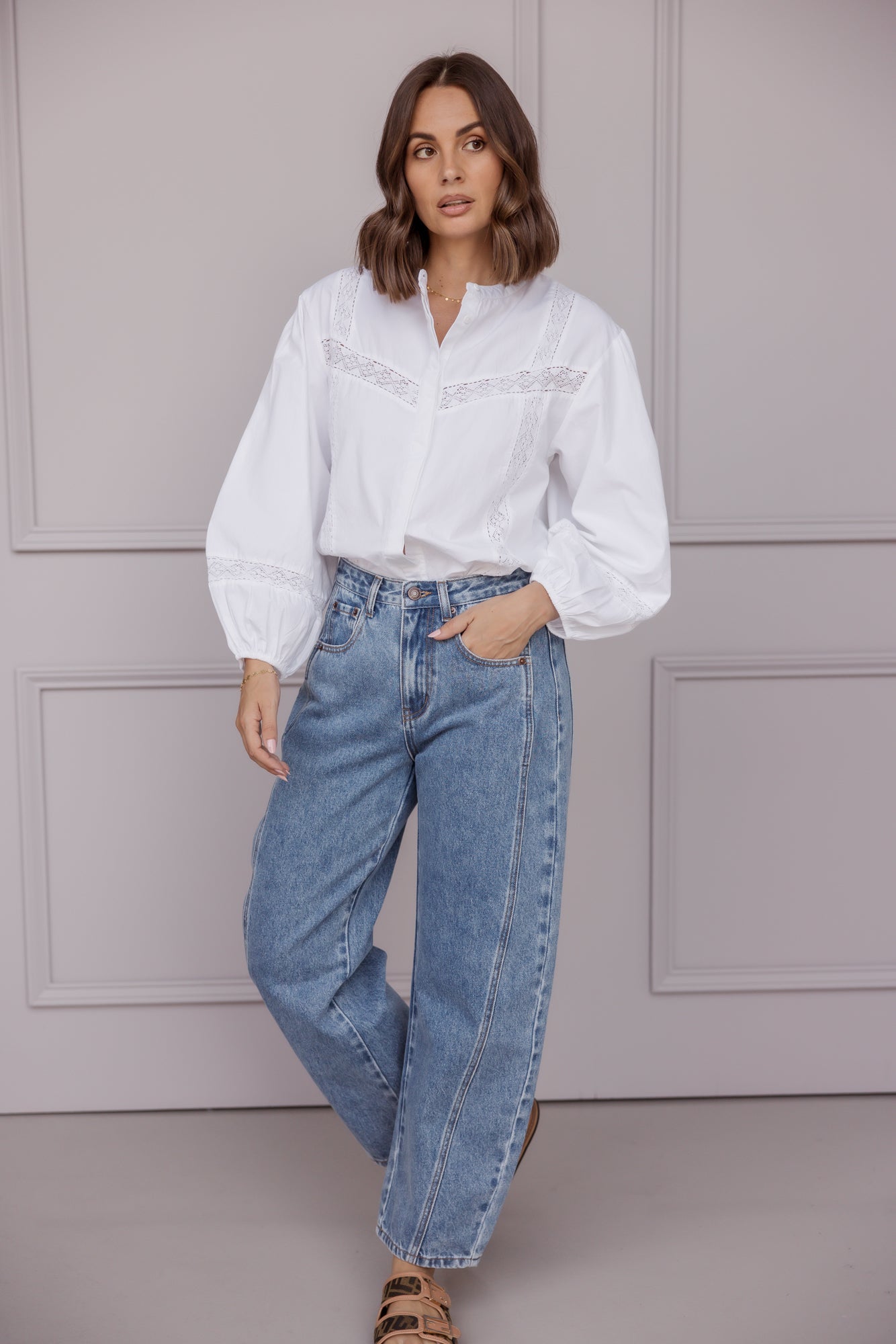 SALTY Jeans Blue Wash Denim