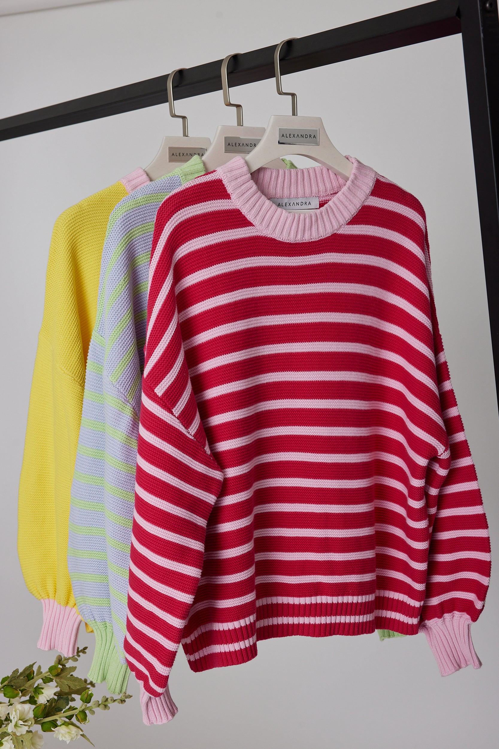 OLIVER Knit Jumper Pink Stripe