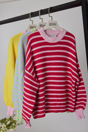 OLIVER Knit Jumper Pink Stripe