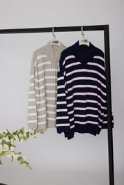 SONNY Knit Jumper Navy Stripe