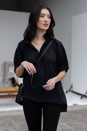 PRESTO Blouse Chequer Black