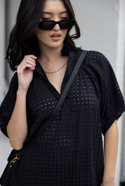 PRESTO Blouse Chequer Black