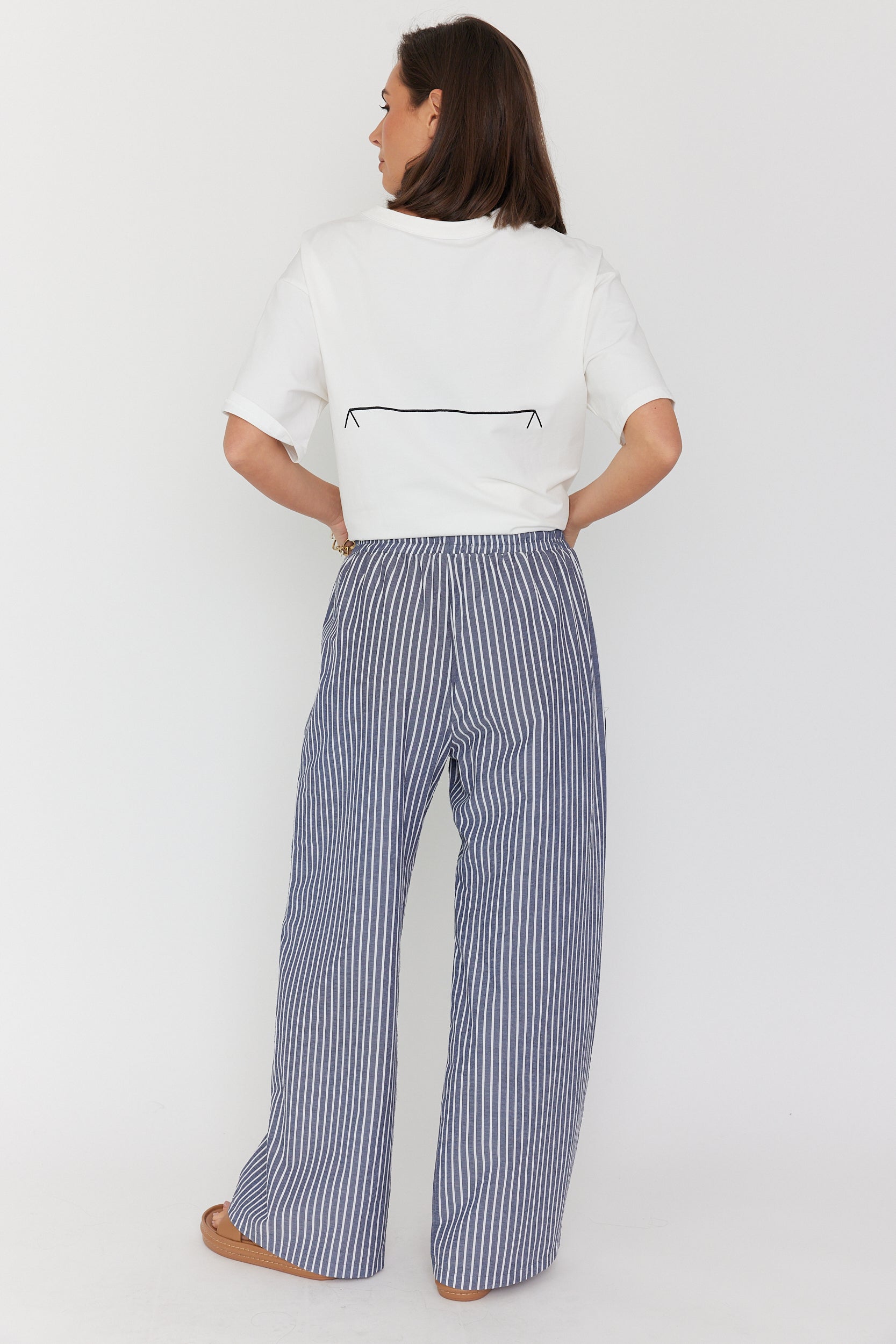 SPLINTA Pants Blue Stripe