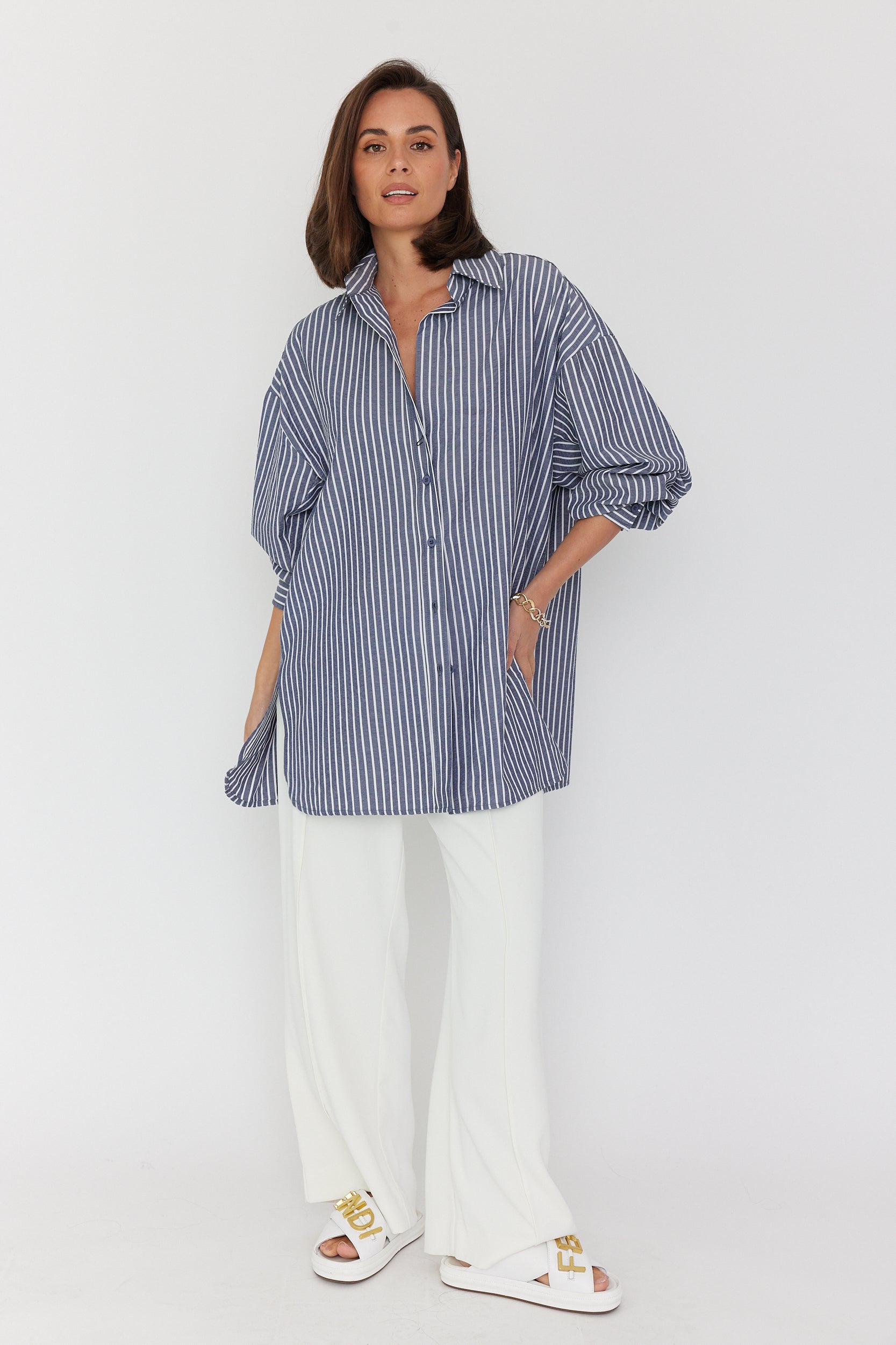 MARCO Shirt Blue Stripe