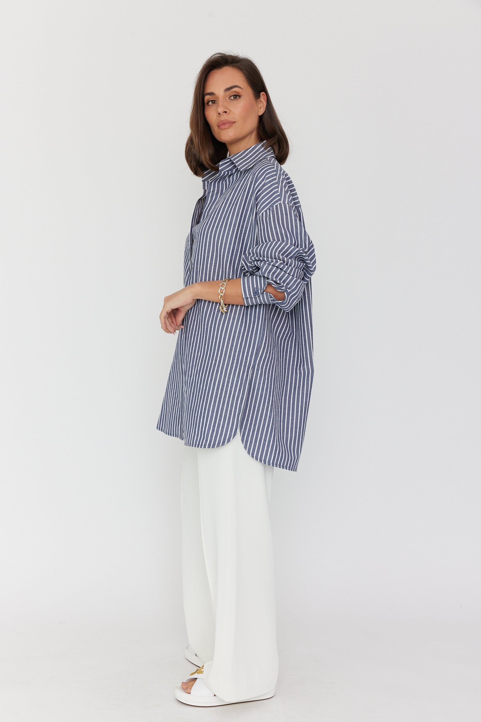 MARCO Shirt Blue Stripe