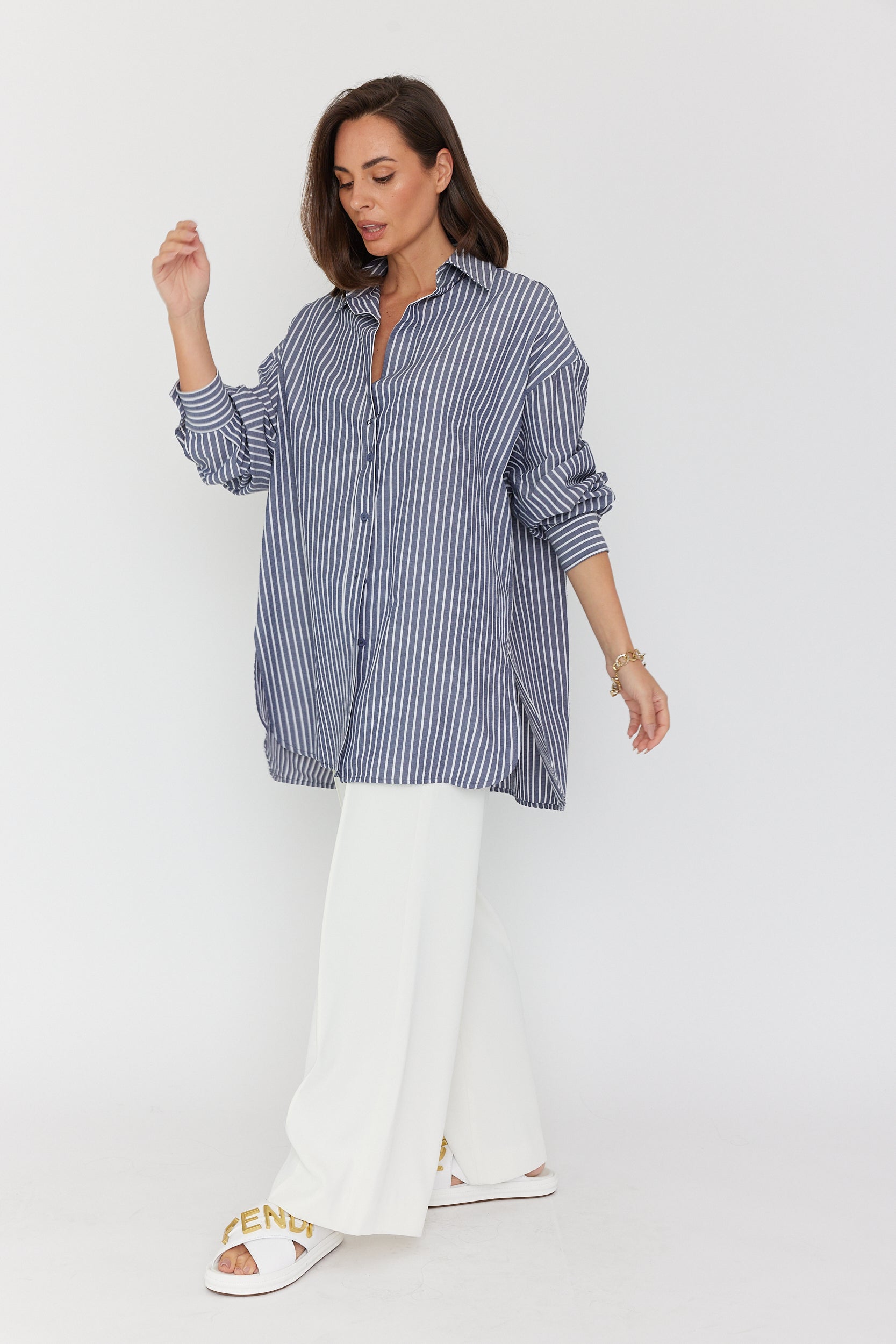 MARCO Shirt Blue Stripe