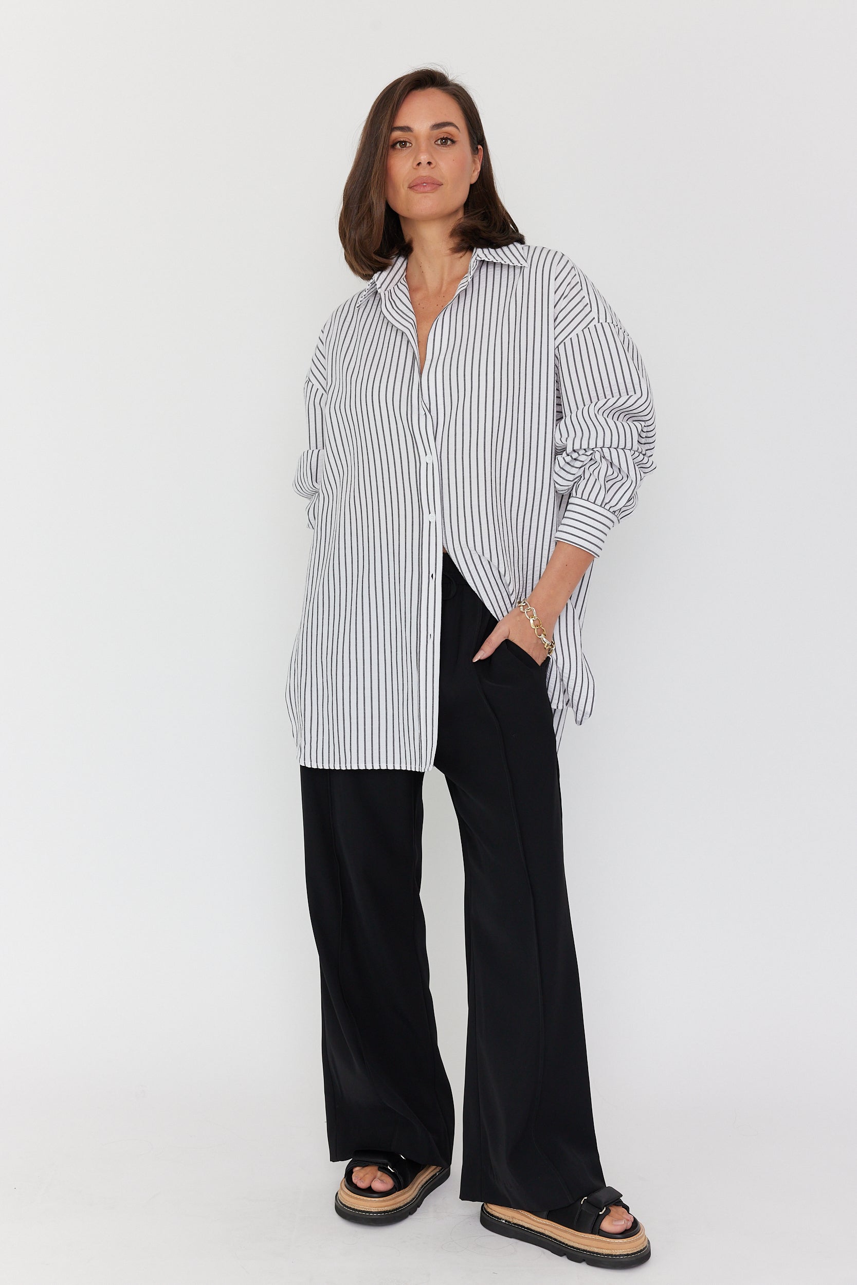 MARCO Shirt White Stripe