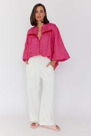 VICTOR Blouse Hot Pink