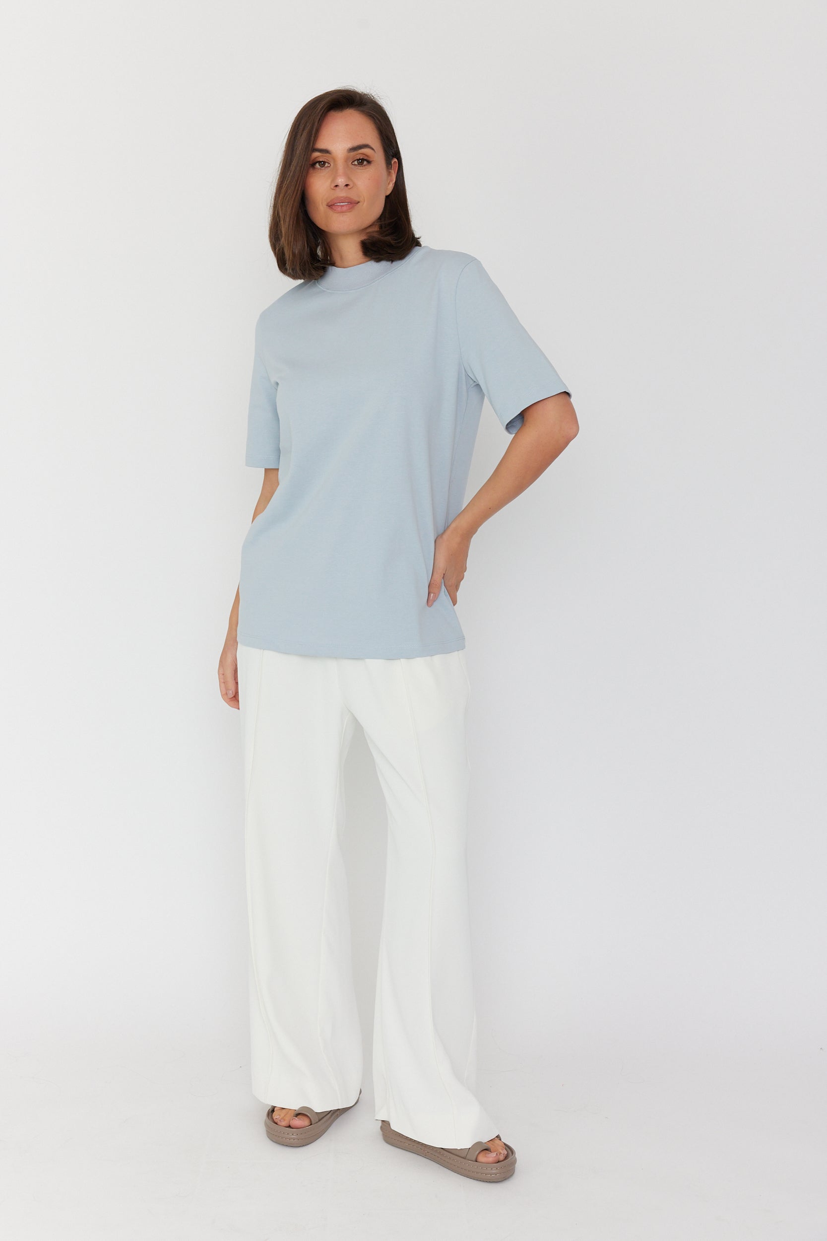 RUBY Crew T-Shirt Smokey Blue