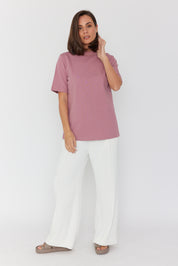 RUBY Crew T-Shirt Smokey Plum