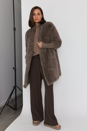 SUTTI Faux Jacket Taupe