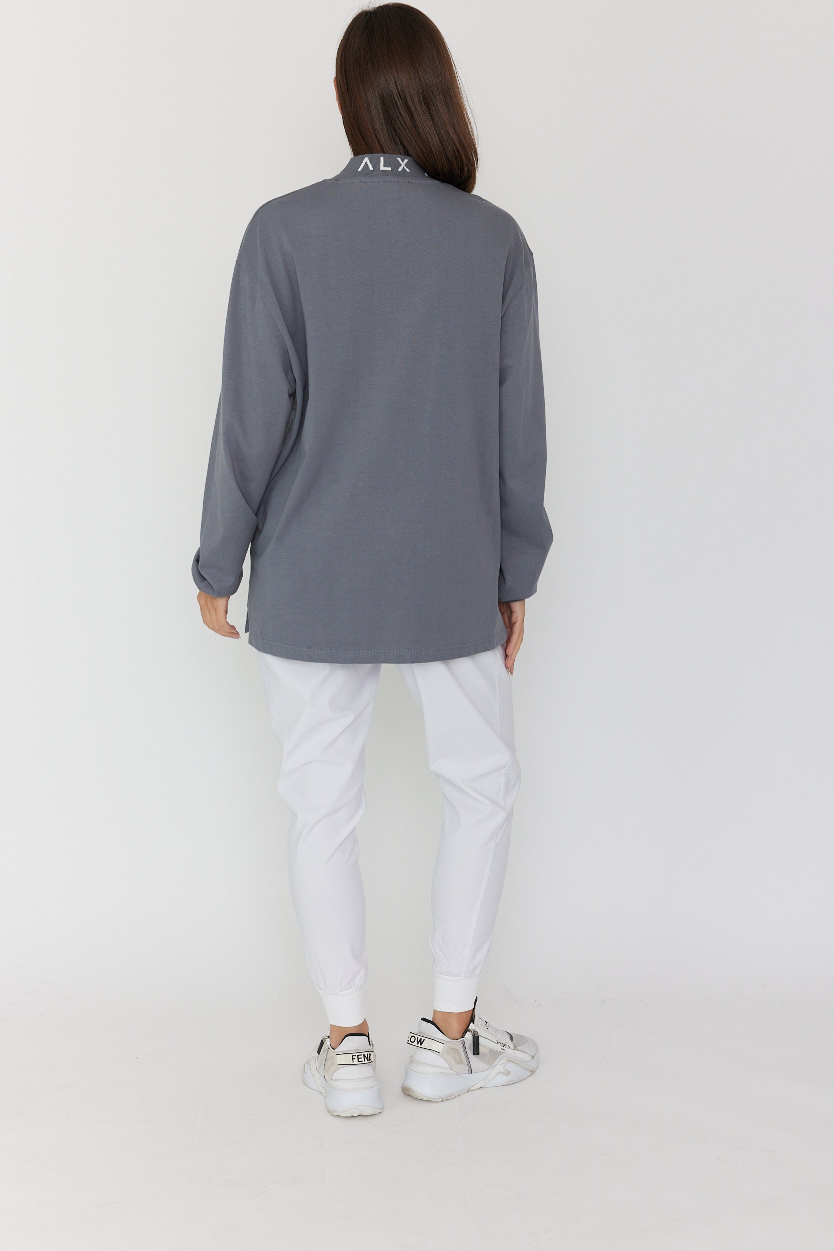 SURMAN Long Sleeve Top Slate