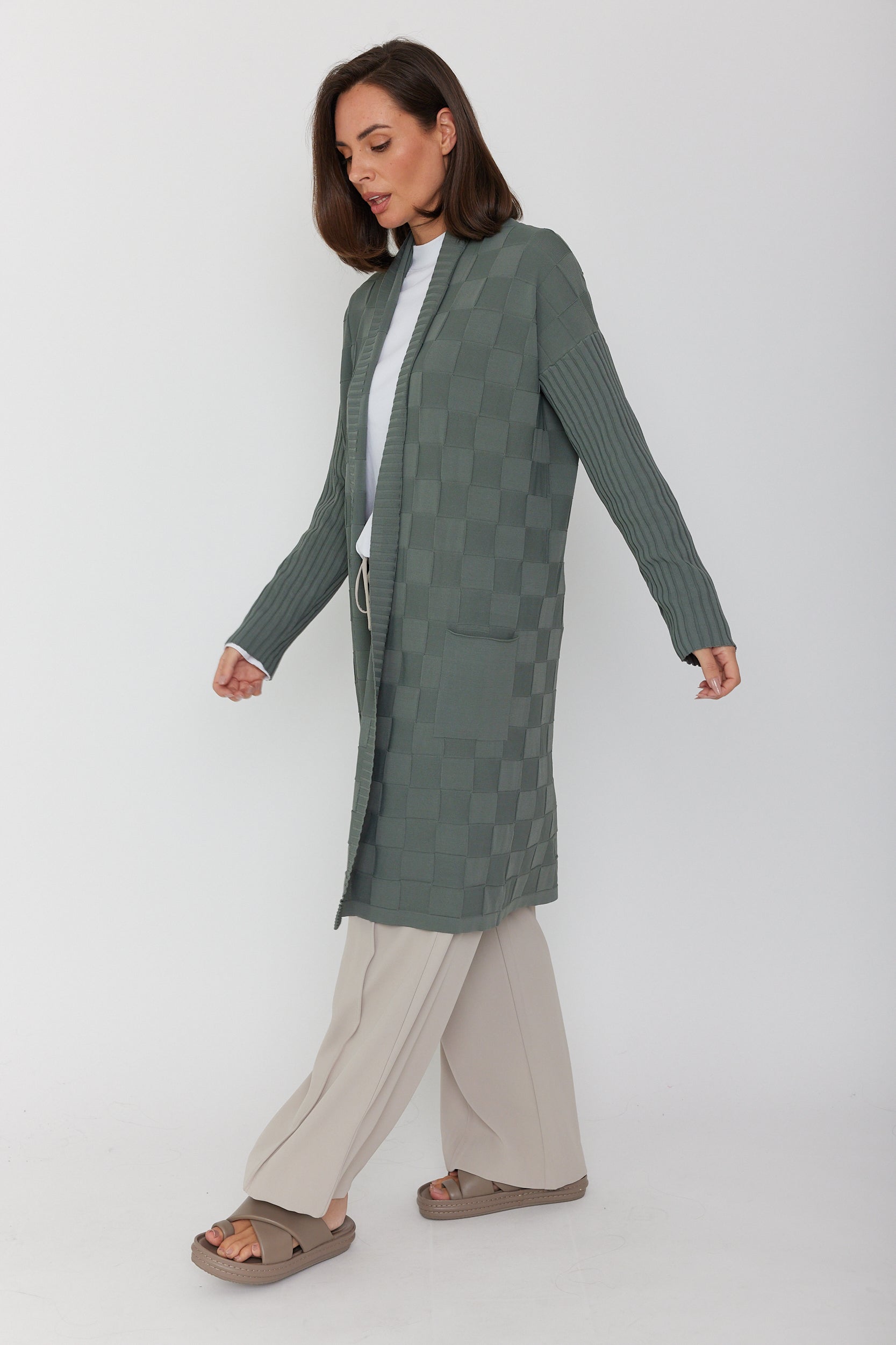 ELIZUS Cardigan Hunter Green