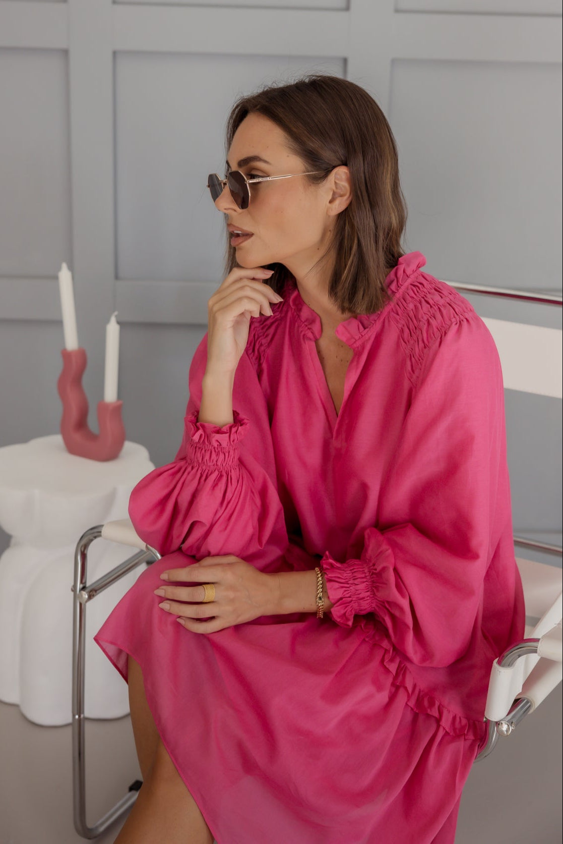 TOMMY Dress Hot Pink