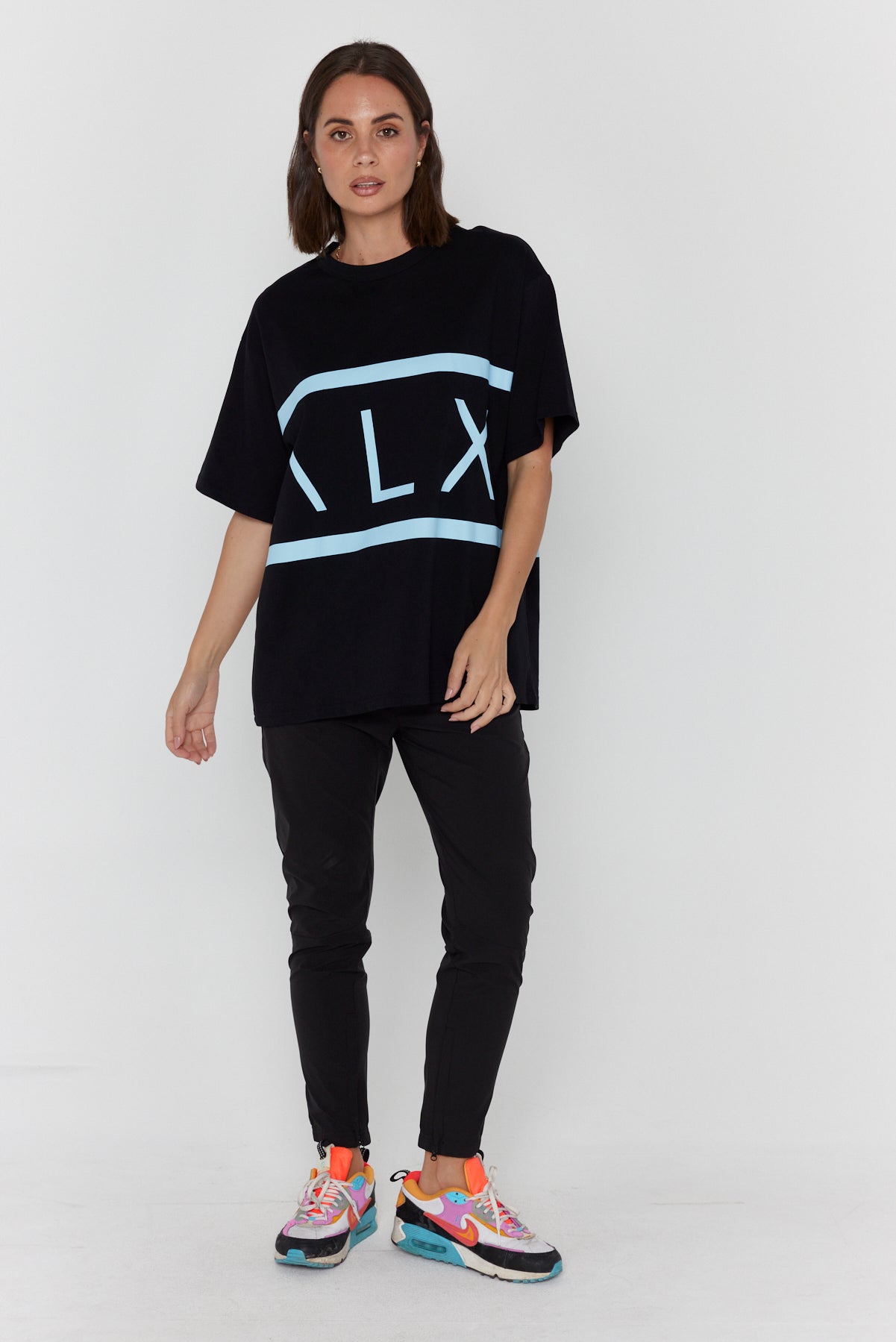 VEGAS T-Shirt Black/Light Blue