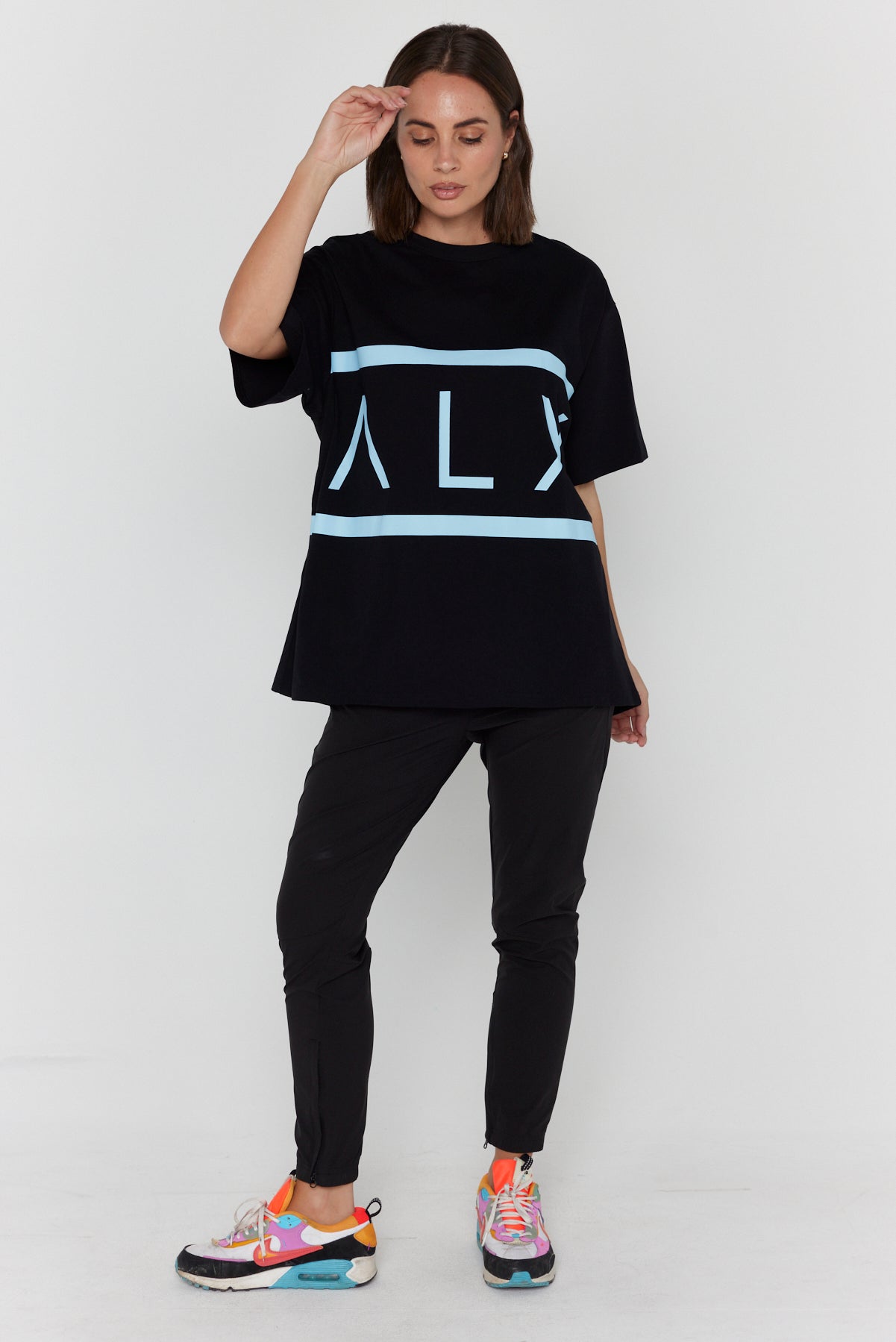 VEGAS T-Shirt Black/Light Blue
